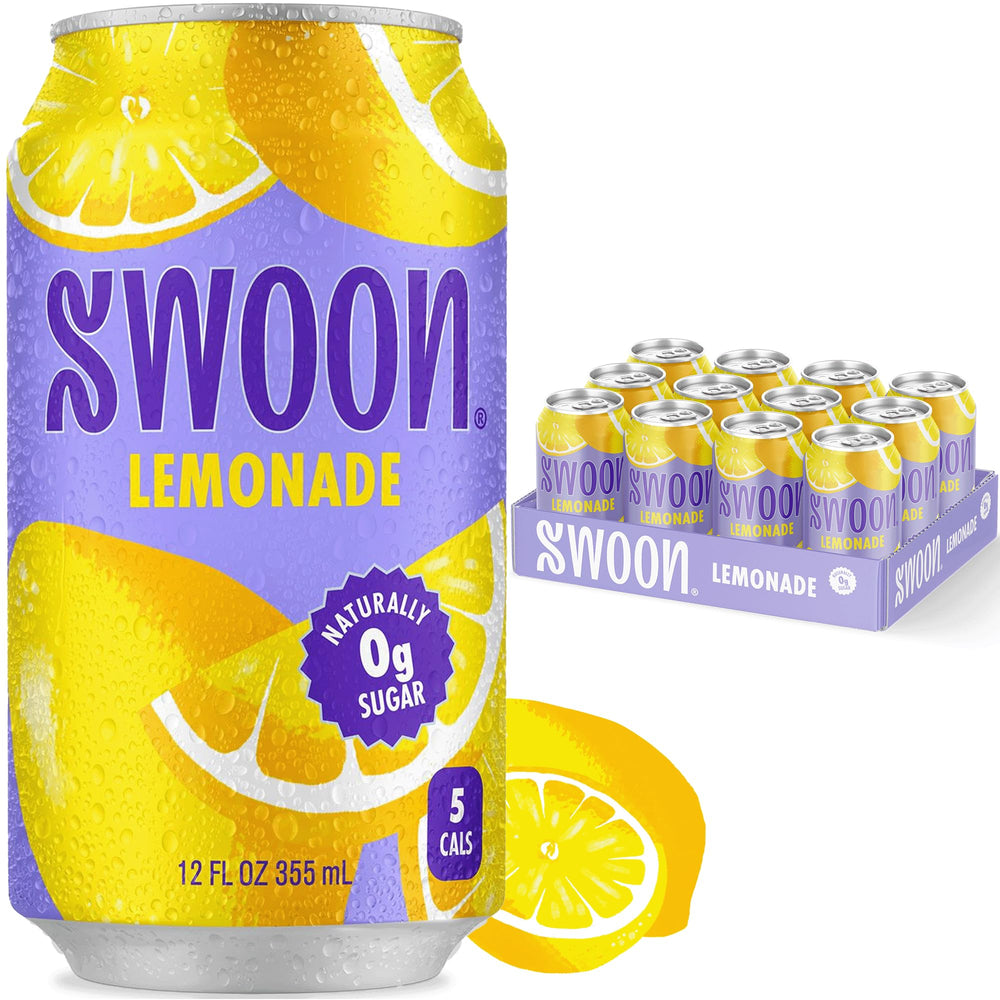 Swoon lata frontal mostrando diseño y refresco real