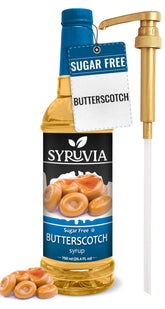 SYRUVIA botella frente mostrando diseño y tamaño práctico