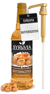 SYRUVIA botella frontal mostrando etiqueta y dosificador, conveniencia inmediata