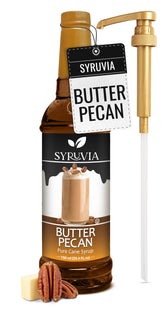 SYRUVIA botella frontal mostrando diseño y capacidad útil