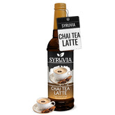 Botella Syruvia Chai Tea Latte frontal mostrando el envase y volumen