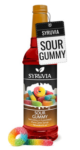 SYRUVIA botella frontal mostrando etiqueta y volumen útil