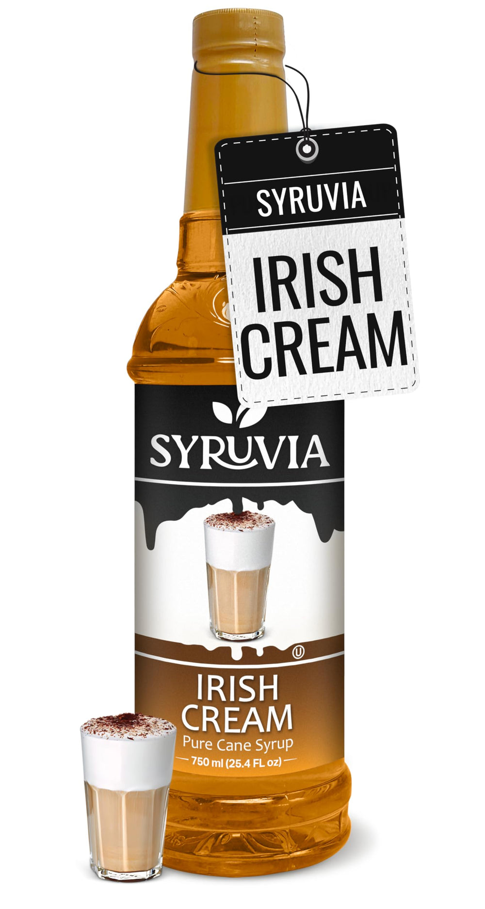 SYRUVIA frente del envase mostrando botella y etiqueta, opción práctica