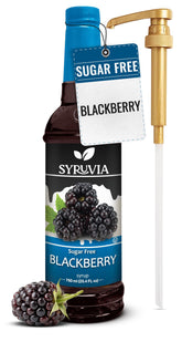 Syruvia botella frontal muestra etiqueta y volumen para identificar producto