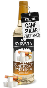 Syruvia botella frontal mostrando diseño y tamaño práctico