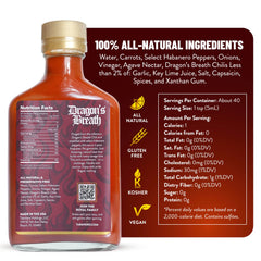 Tabanero primer plano de etiqueta legible que resalta origen y ingredientes naturales
