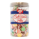 Taffy Town lata frontal mostrando 18 oz y surtido vibrante para fiestas