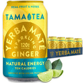 Tama Tea lata frontal mostrando diseño y beneficio energético