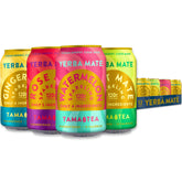 Tama Tea vista frontal pack de 12 latas mostrando diseño y variedad