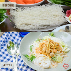 TANISA cuenco con fideos cocidos listo para servir, ideal para sopas