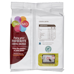 Tassimo cápsulas Costa Latte detalle de discos dobles listo para usar