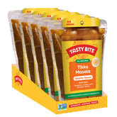 TASTY BITE empaque frontal mostrando salsa tikka masala, ideal para comidas rápidas
