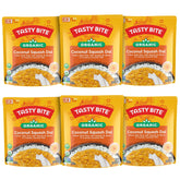 TASTY BITE empaque frontal del dal orgánico mostrando diseño y beneficios