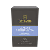 Taylors of Harrogate paquete frontal mostrando 50 bolsitas y beneficio de cantidad