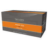 Taylors of Harrogate paquete frontal mostrando 100 bolsitas y sello de origen