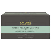 Taylors of Harrogate caja frontal mostrando 100 bolsitas y diseño claro