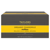 Taylors of Harrogate empaque frontal mostrando 100 bolsitas para almacenamiento práctico