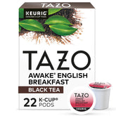 TAZO Awake empaque frontal mostrando 22 cápsulas y diseño claro para rapidez