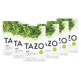 TAZO caja frente mostrando 20 bolsitas y diseño zen, conservación y frescura