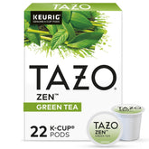 TAZO caja frontal mostrando 22 cápsulas y conveniencia inmediata