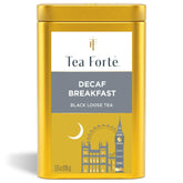 Tea Forte lata frontal mostrando el diseño y conservación del té