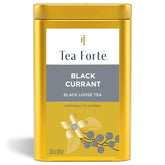 Tea Forte lata frontal mostrando diseño y cierre que conserva sabor