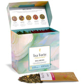 Tea Forte caja del sampler Wellbeing con 15 sobres, perfecta como regalo