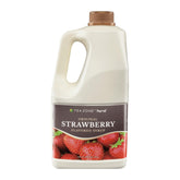 TEA ZONE vista frontal del envase 64 oz con etiqueta clara y tamaño comercial