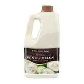 TEA ZONE jarabe melón de invierno frente mostrando etiqueta y tamaño, aporta sabor consistente