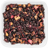 Tealyra frente del empaque Grandma's Garden 220g mostrando mezcla y beneficios visuales