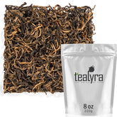 Tealyra frente del paquete mostrando 220g, presentación atractiva y protección