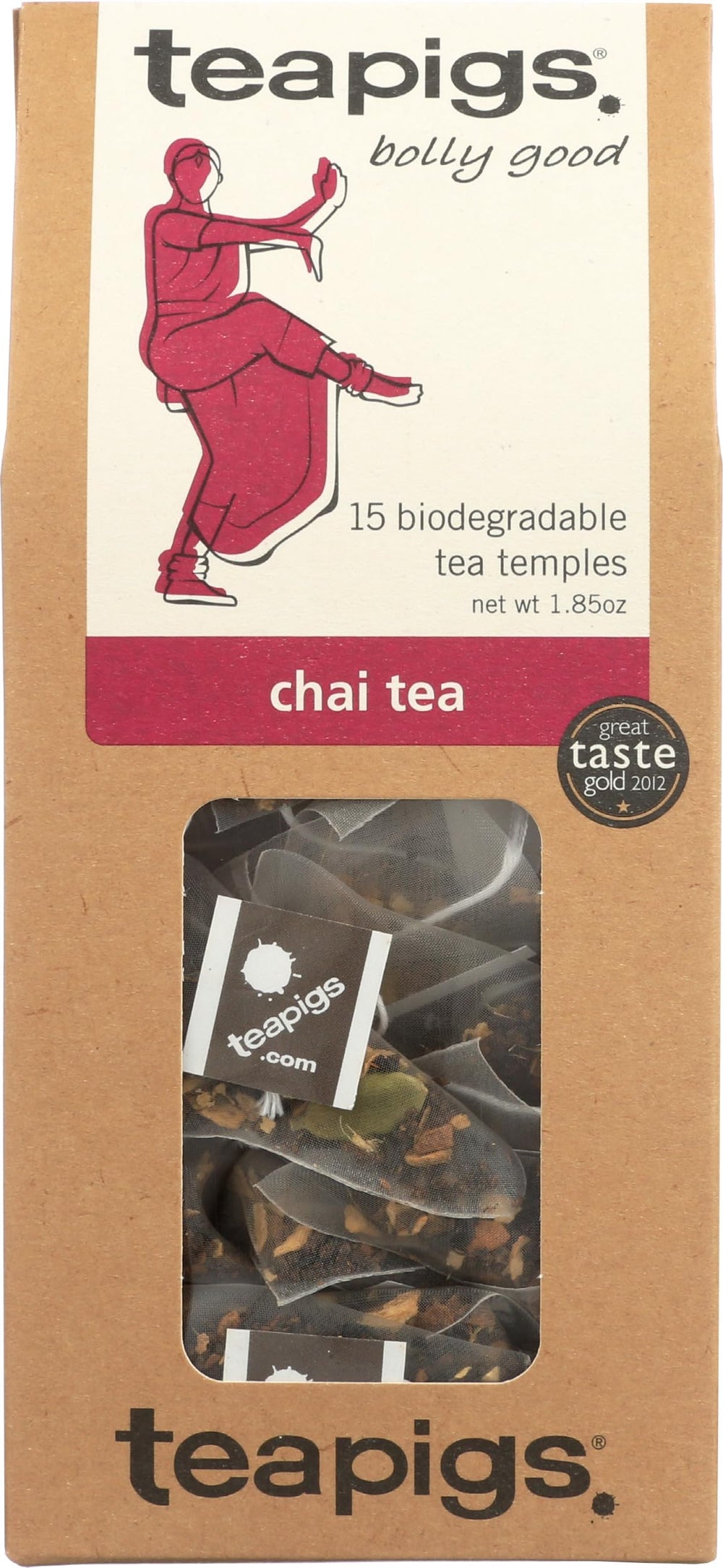 teapigs paquete frontal mostrando bolsitas y diseño atractivo, conveniencia