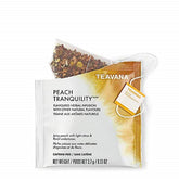 Teavana paquete Peach Tranquility mostrando diseño y cantidad, permite identificar fácilmente el producto