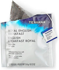 Teavana paquete frontal mostrando 24 bolsitas, conveniencia y sabor consistente