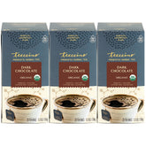 Teeccino empaque frontal mostrando sabor chocolate oscuro y prebióticos