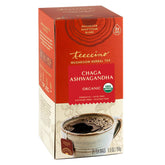 Teeccino paquete frontal butterscotch cream mostrando bolsitas y beneficio sabor cremoso