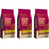 Teeccino empaque frontal mostrando marca y beneficio sin cafeína