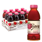 Tejava botella frontal con sabor frambuesa mostrando la etiqueta y aspecto refrescante