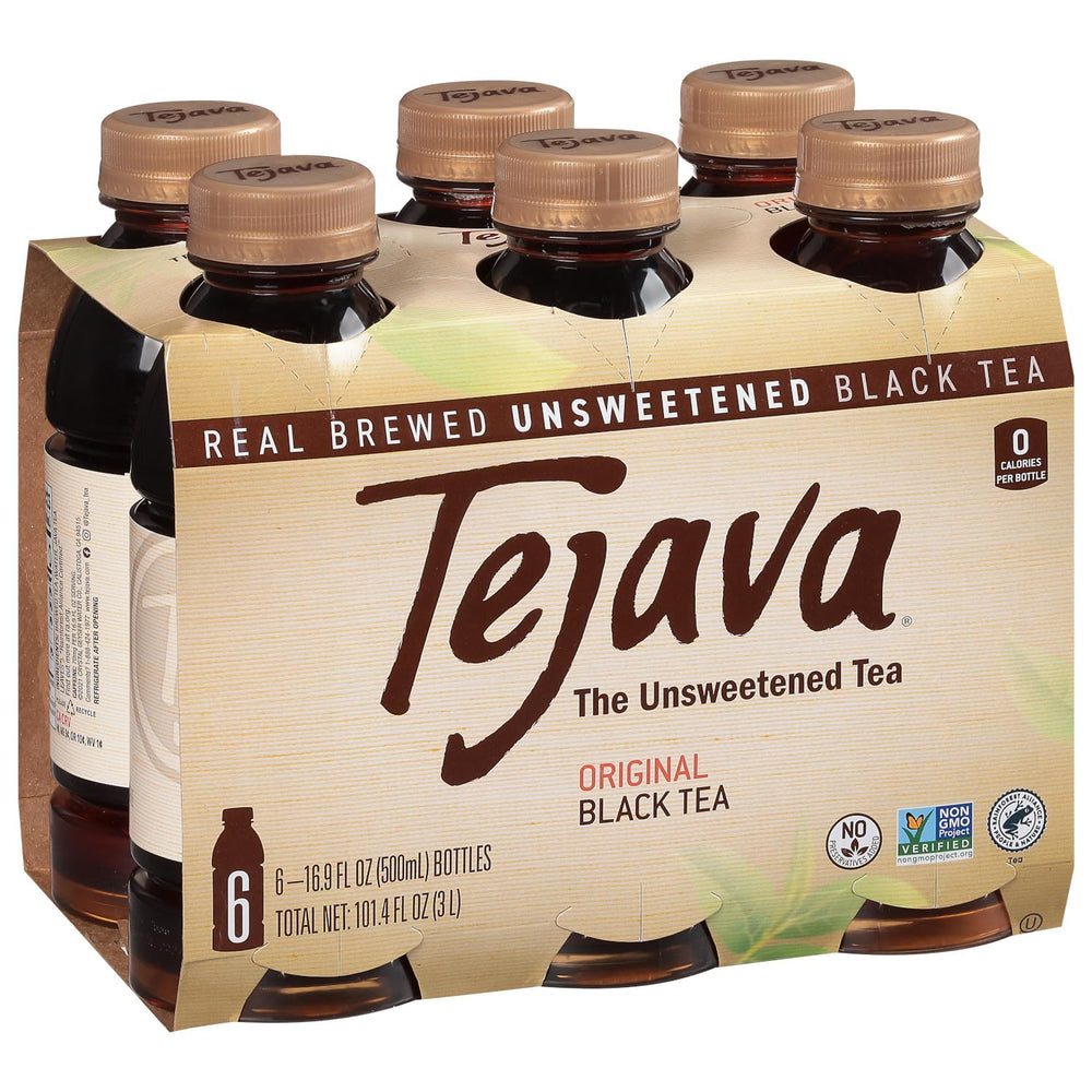 Tejava botella frontal 16.9 fl oz mostrando etiqueta y conveniencia