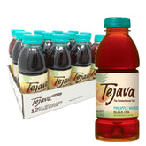 Tejava botella frente con sabor piña mango mostrando envase reciclable y refrescante