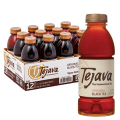 Tejava botella frontal 16.9 fl oz mostrando etiqueta y beneficio sin azúcar