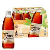 Tejava botella frontal de Peach mostrando etiqueta y beneficio sin azúcar