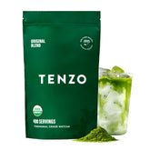 Tenzo Matcha frente del empaque, presentación y frescura