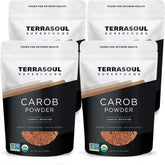 Terrasoul Superfoods paquete frontal mostrando tamaño y marca, ahorro por unidad