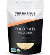 Terrasoul Superfoods frente del empaque mostrando 12 oz y beneficios