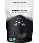 Terrasoul Superfoods bolsa frontal de semillas de chía negra, compra a granel