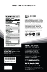 Terrasoul Superfoods primer plano de textura de semillas de chía revela grano uniforme y uso versátil