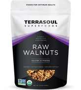 Terrasoul Superfoods paquete frontal con nueces Chandler frescas y claras