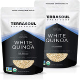 Terrasoul Superfoods paquete frontal mostrando el sello orgánico y facilidad de uso