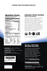 Terrasoul Superfoods primer plano de granos para apreciar textura y limpieza